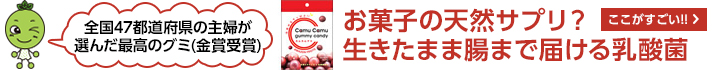 お菓子の天然サプリ!とても美味しいグミが大好評。